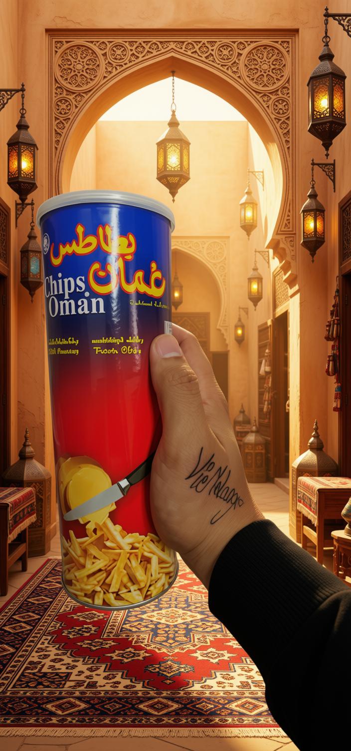 Oman Chips – Original Potato Sticks Tin | Crunchy Snack from Oman
