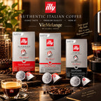 illy Coffee Pods Nespresso Compatible - Illy Forte Extra Bold Roast Espresso Ground Coffee - Pack Of 10 Capsules