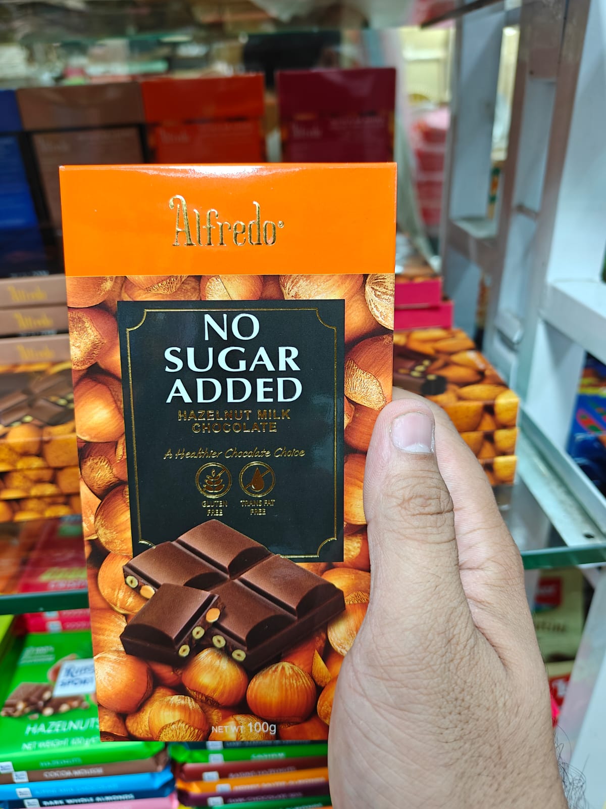 Alfredo No Added Sugar Hazelnut Milk Chocolate