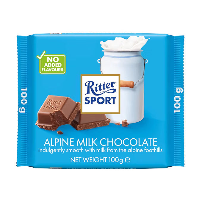 Ritter Sport - Alpine Milk Chocolate 100 gms