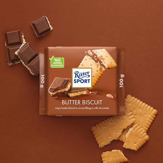 Ritter Sport Chocolate Bar - Butter Biscuit 100 gms
