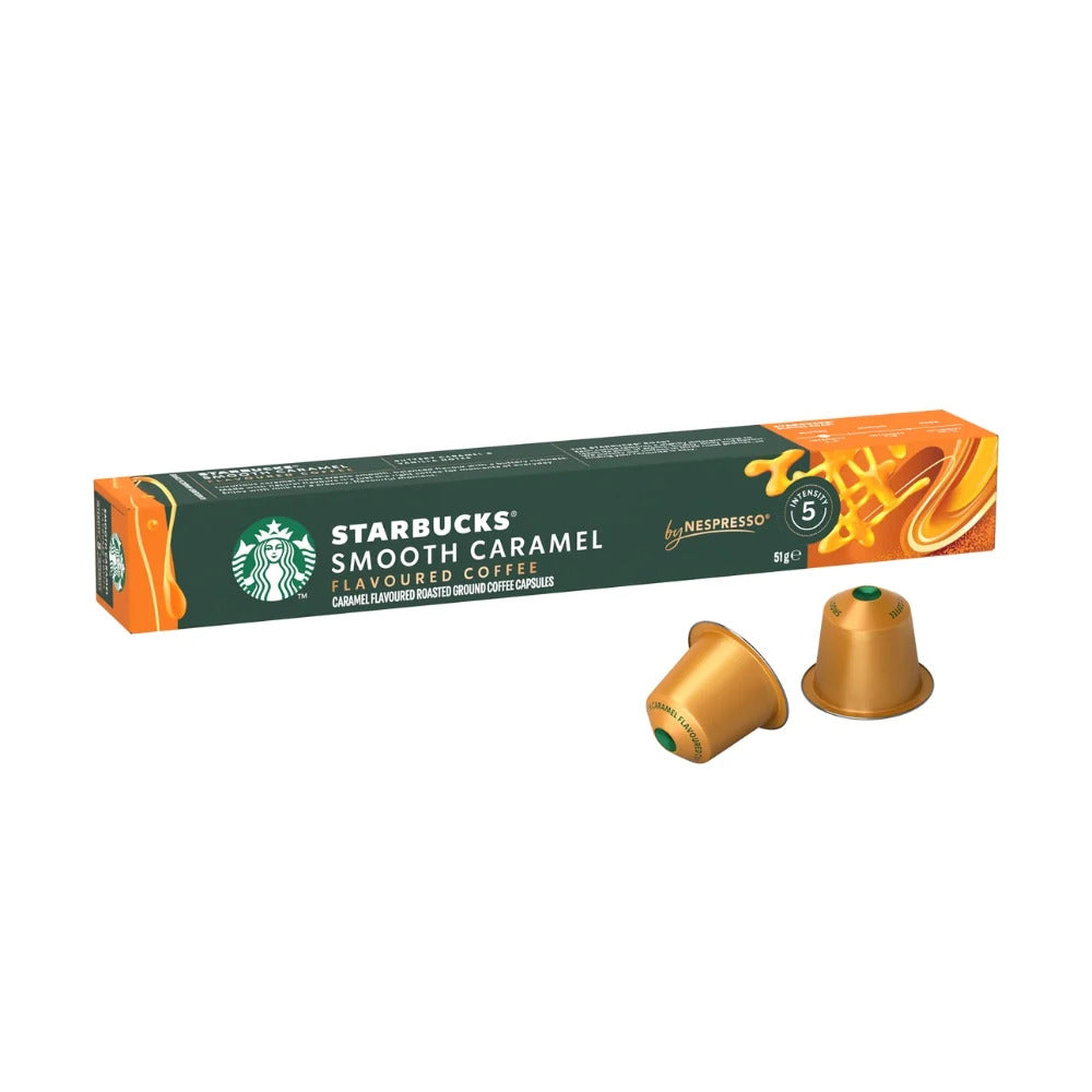 Starbucks Smooth Caramel Flavoured Coffee Capsules – Nespresso Pods