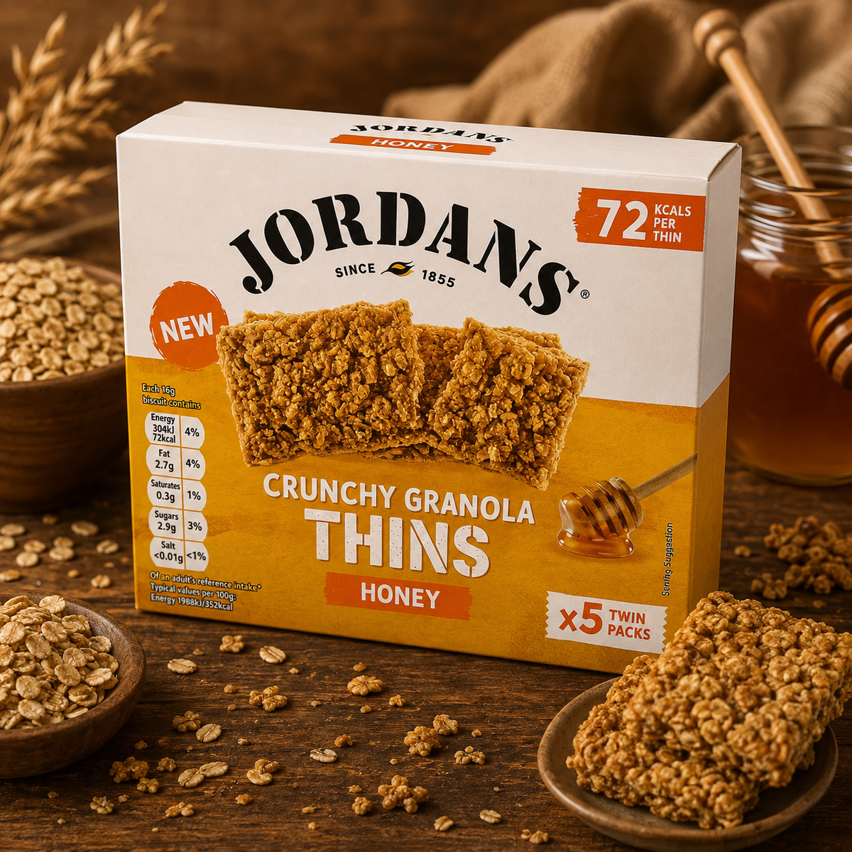 Jordans Crunchy Granola Thins Honey