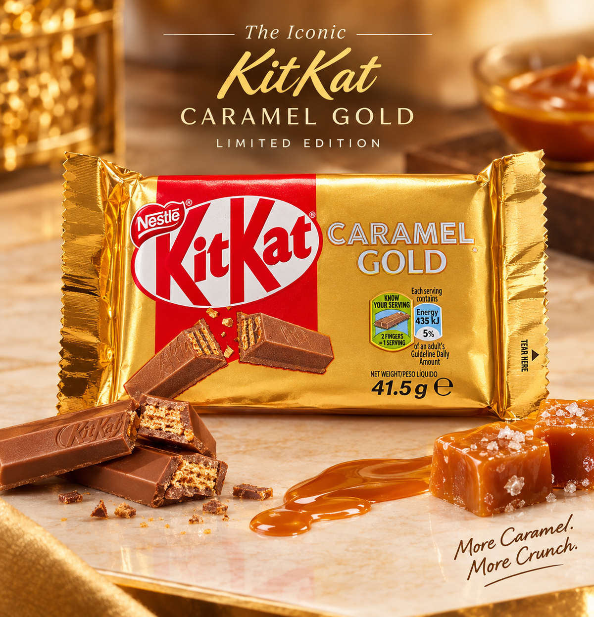 KitKat Caramel Gold Special Edition.