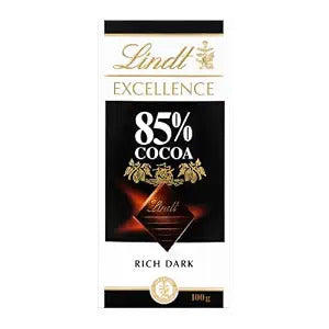 Lindt Excellence 85% Cocoa Dark Chocolate – 100g