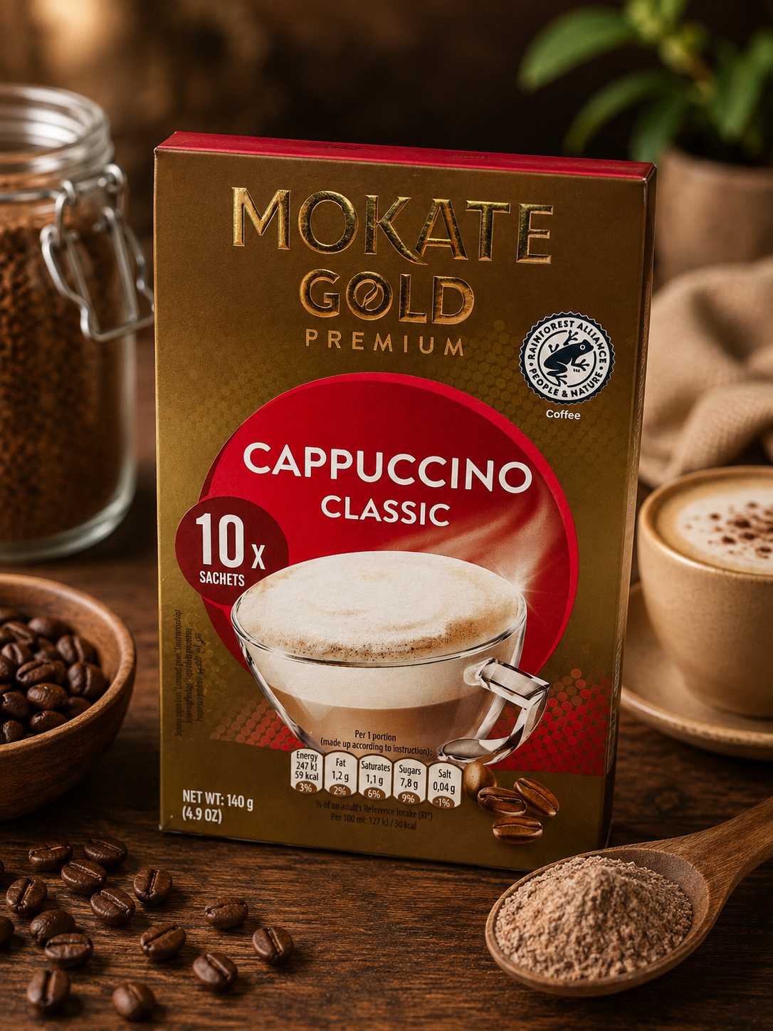Mokate Gold Premium Cappuccino Classic (10 Sachets)